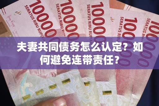 北京夫妻共同债务怎么认定？如何避免连带责任？