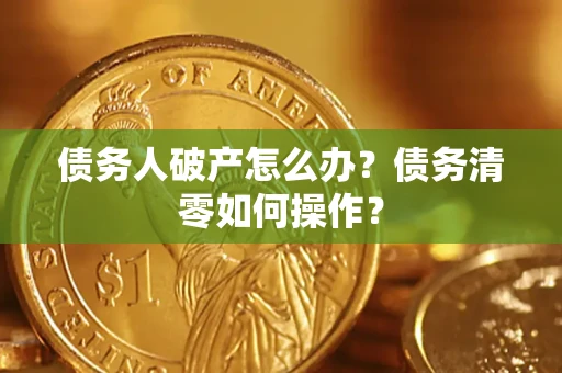 北京债务人破产怎么办？债务清零如何操作？