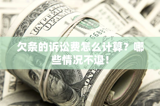 北京欠条的诉讼费怎么计算？哪些情况不退！