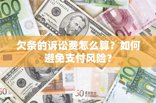 北京欠条的诉讼费怎么算？如何避免支付风险？