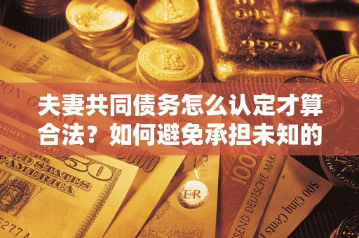 北京夫妻共同债务怎么认定才算合法？如何避免承担未知的债务风险？