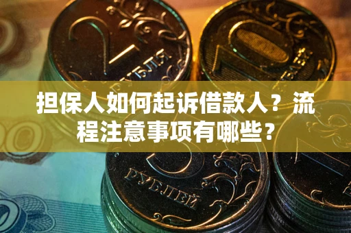 北京担保人如何起诉借款人？流程注意事项有哪些？